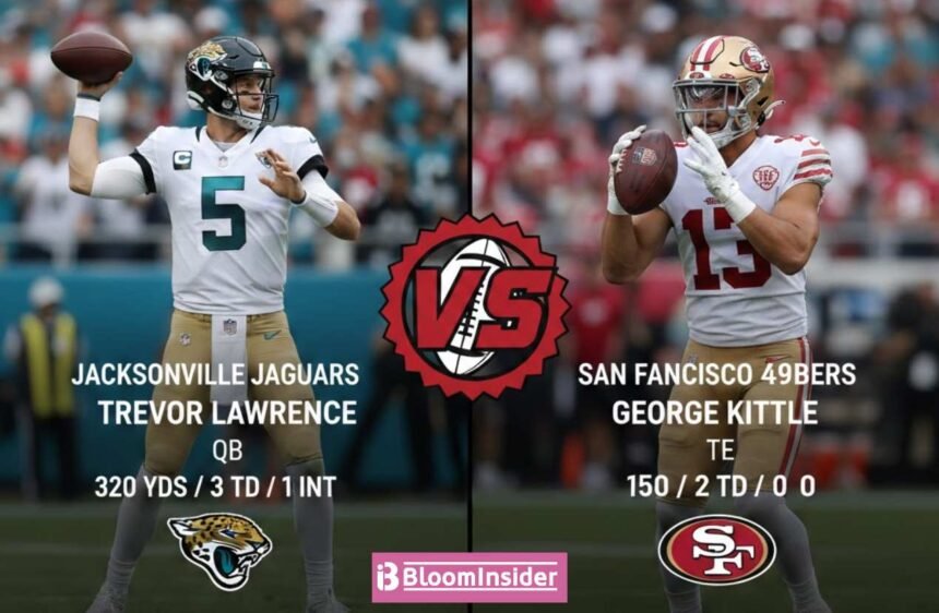 Jacksonville Jaguars vs 49ers Match Player Stats